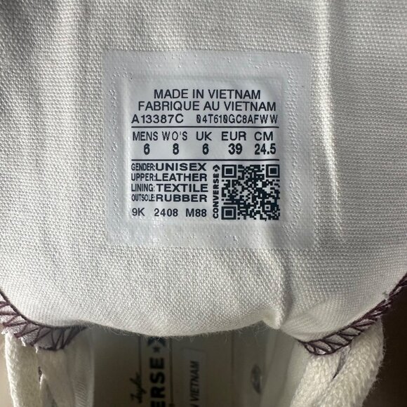 ⭐Converse Chuck 70 De Luxe Heel Crinkle Sz 6 Mens Boots Sneaker Burgundy A13387C - Picture 10 of 10